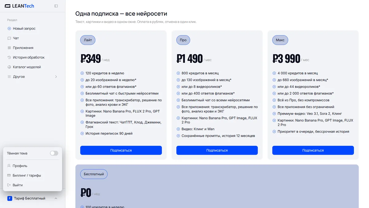 Оплата Continue AI картой РФ